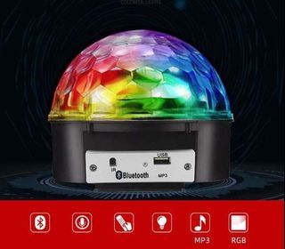 Bluetooth DJ Disco Ball Laser Projector Lumiere Stage Lamp Sound Activated Music Party Light