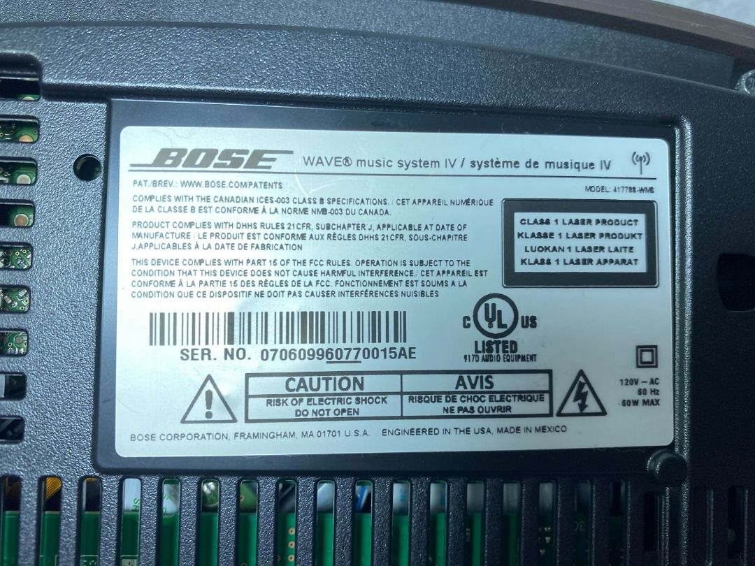 BOSE Wave SoundTouch music system IV 音樂系統第四代黑, 耳機及錄音