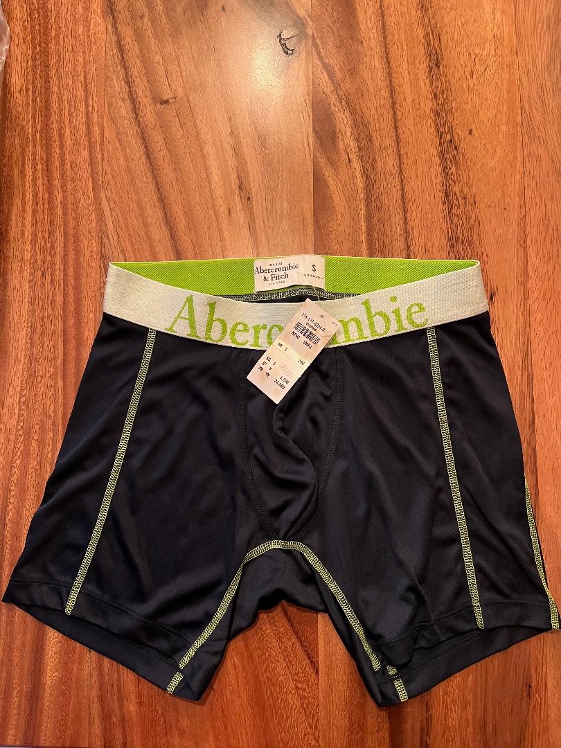 Brand new A&F Abercrombie and Fitch Logo Boxer Briefs small, Men's Fashion, Bottoms, Underwear