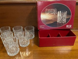 Brand New Crystal Whiskey Glasses (Set of 6)