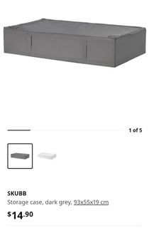 Brand New In Packaging Grey Ikea Skubb Foldable Organiser