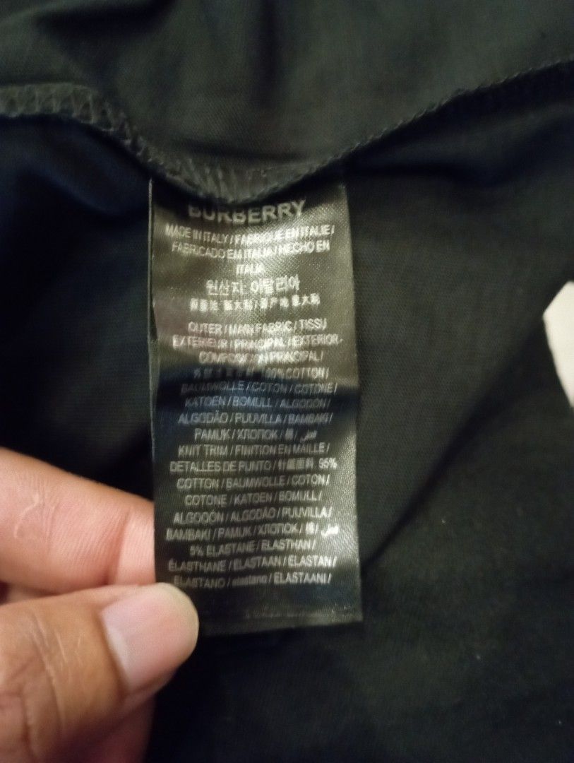 BURBERRY SHIRT W BOX sizes large dim 21x28, Men's Fashion, Activewear