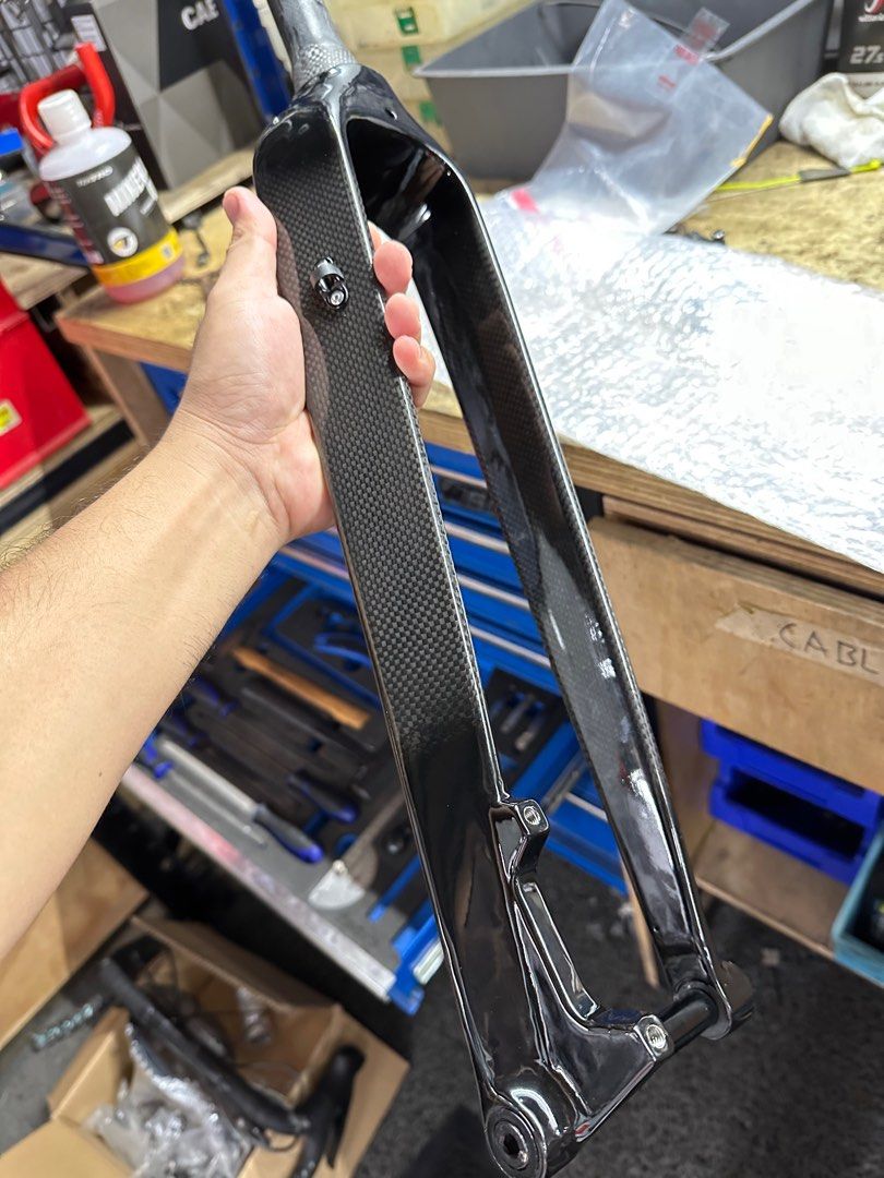MTB Carbon Rigged Fork 27.5, Sports Equipment, Bicycles & Parts, Parts