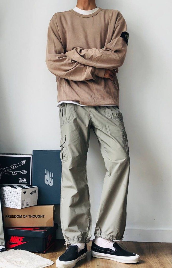 cargo pants parachute pants nike carhartt cans converse ryw, Men's Fashion,  Bottoms, Trousers on Carousell