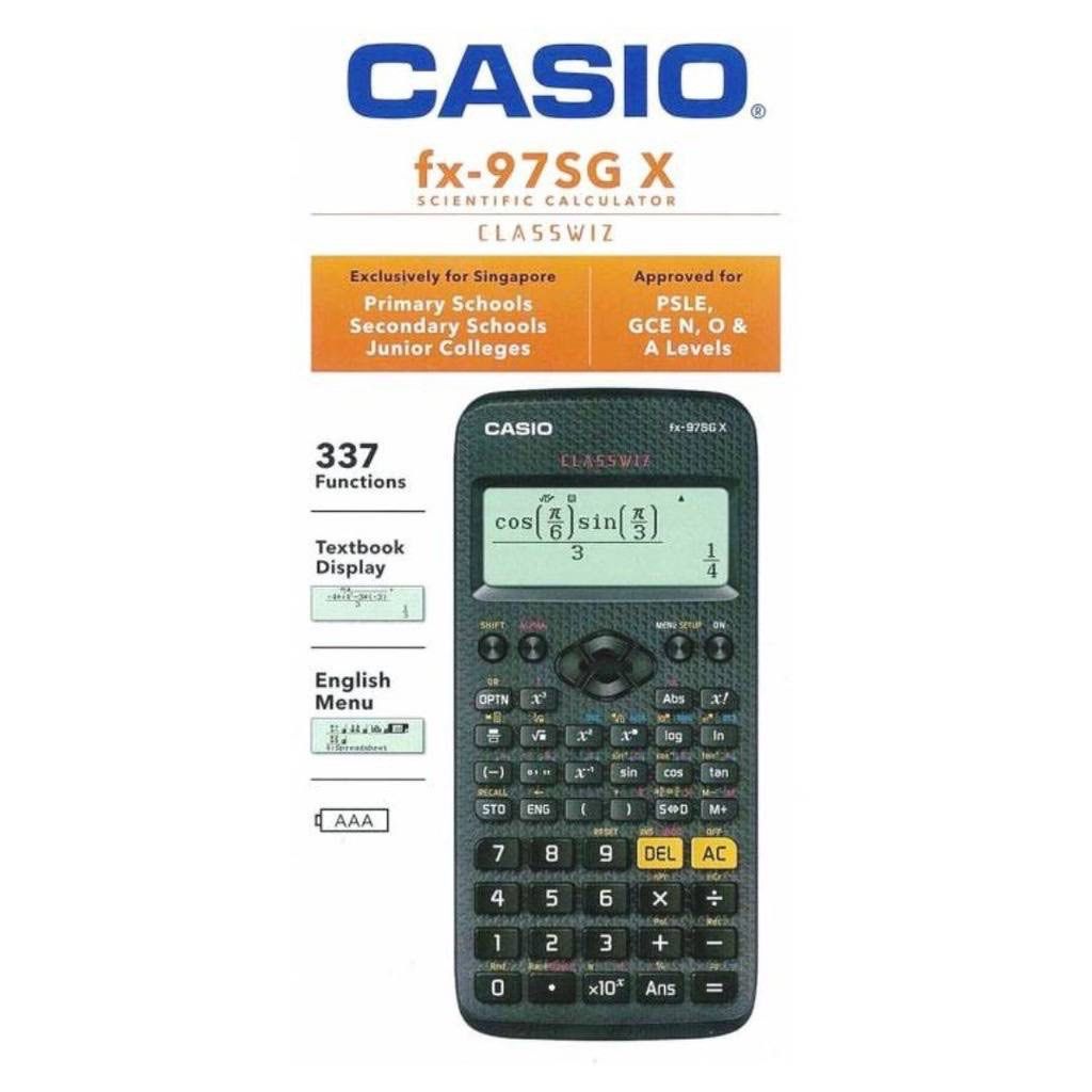 Casio calculator fx 97sg x store