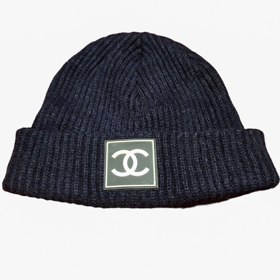 Chanel knit beanie clearance