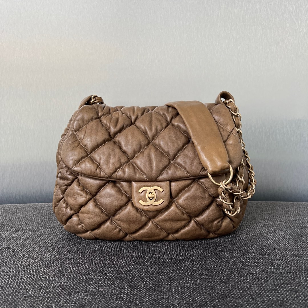 Chanel Bubble Quilt Flap Hobo, Luxury, Bags & Wallets on Carousell