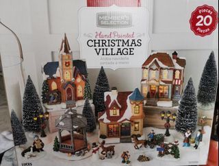 Hand Painted Christmas Village
