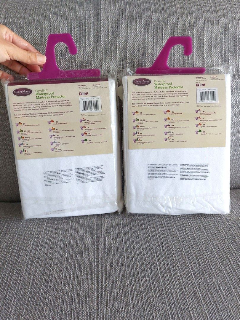 Clevamama Waterproof Mattress Protector, Babies & Kids, Baby Nursery