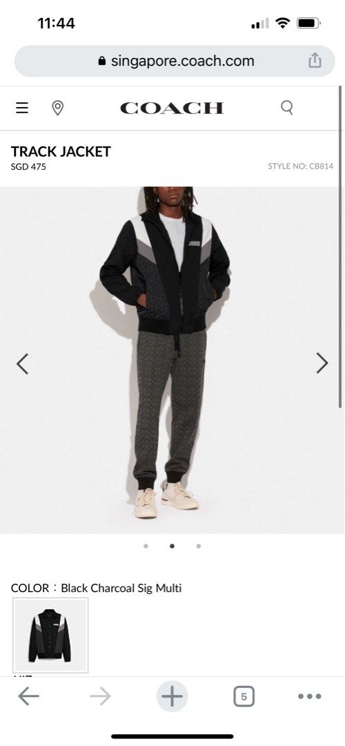 Coach sales track jacket