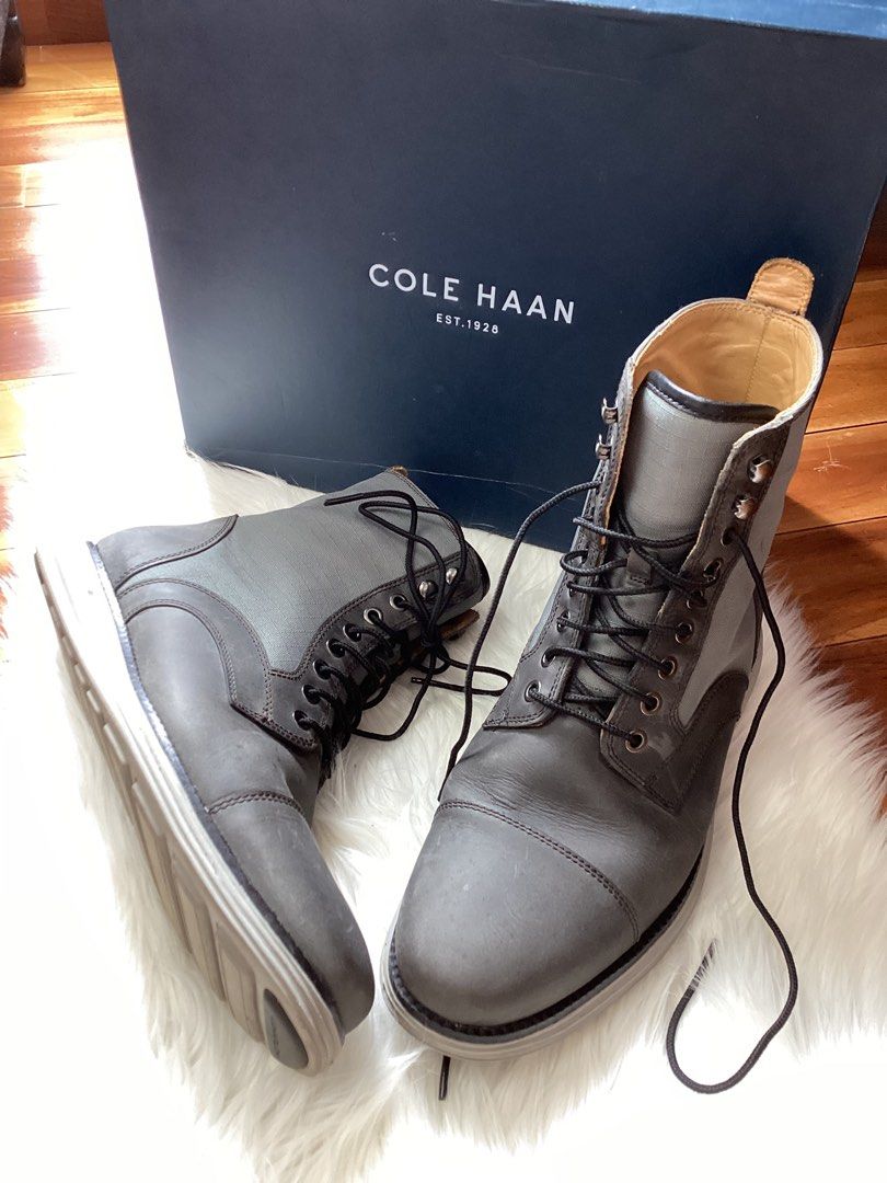 Cole Haan Lunar Grand Lace Boots Size 9 43 Fesyen Pria Sepatu
