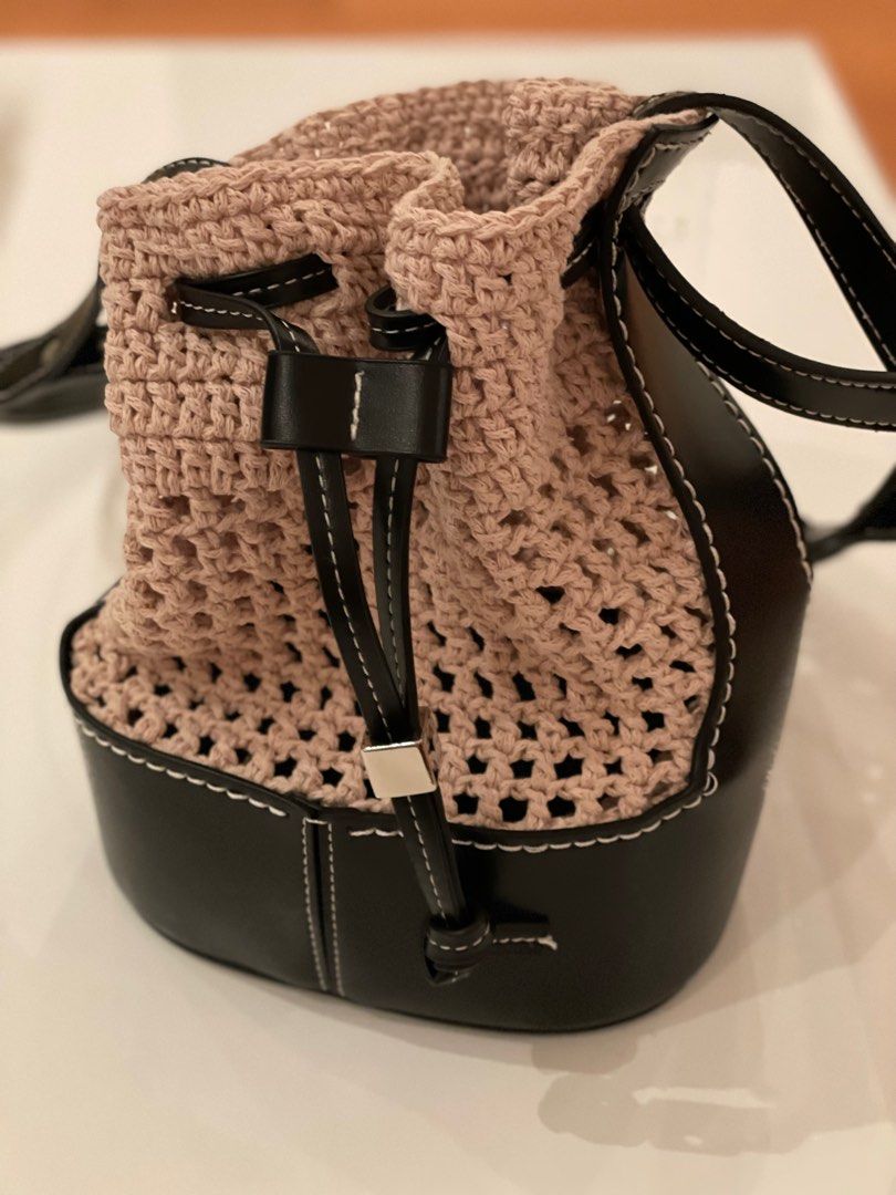 Leather base for crochet hot sale bag