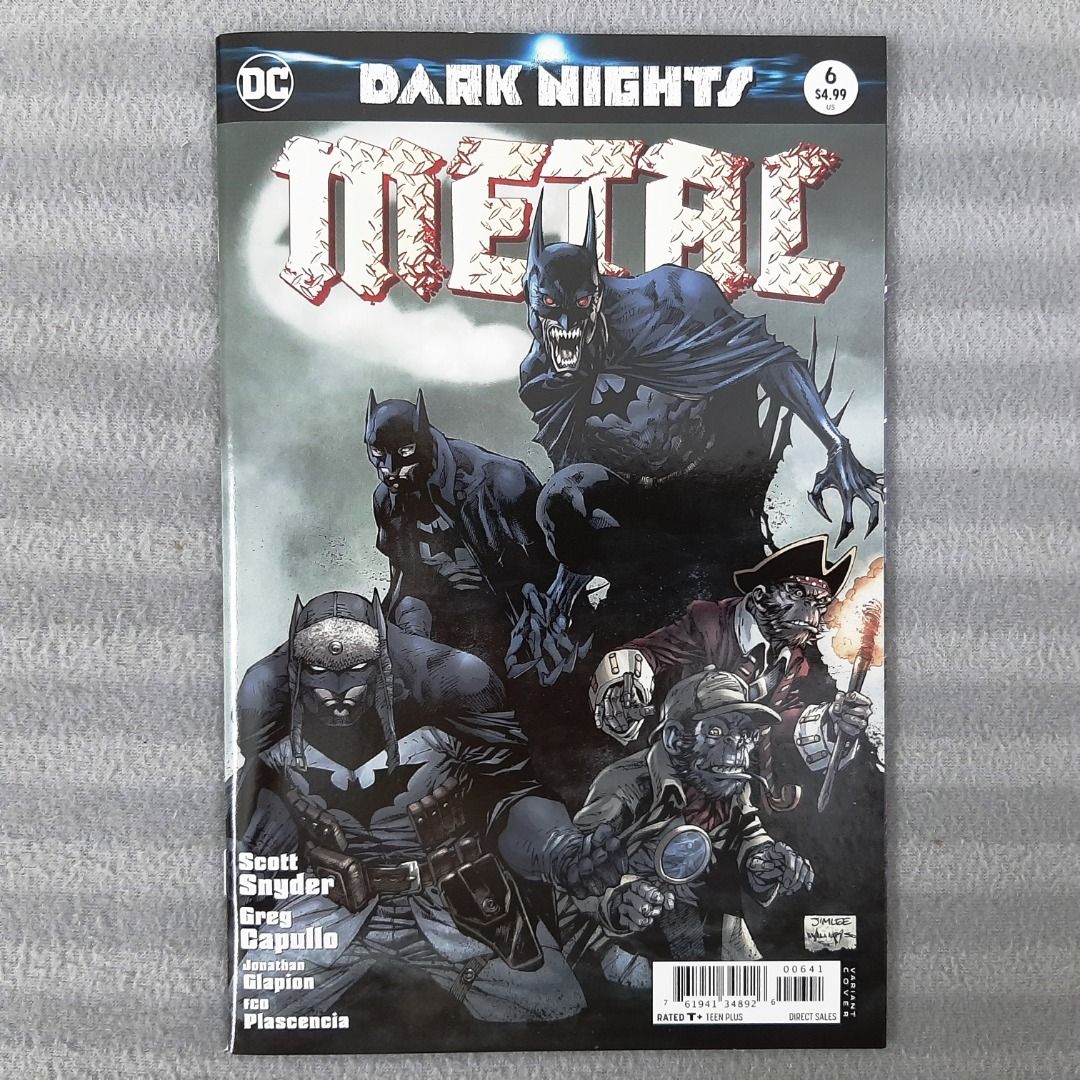 Dark Nights: Metal #6 Jim Lee Variant (DC Comics) Key Issue (1st App) Greg  Capullo, Scott Snyder (Batman, Superman, Wonder Woman, Justice League),  Hobbies & Toys, Books & Magazines, Comics & Manga