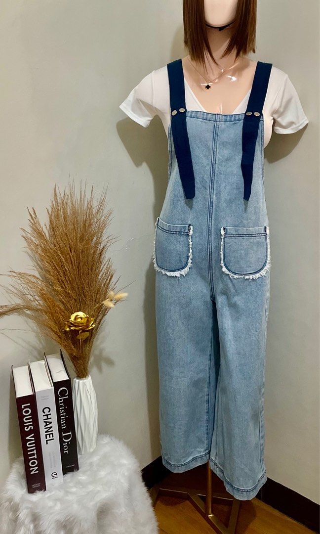Denim Jumper Pants 34waist Women s Fashion Dresses Sets