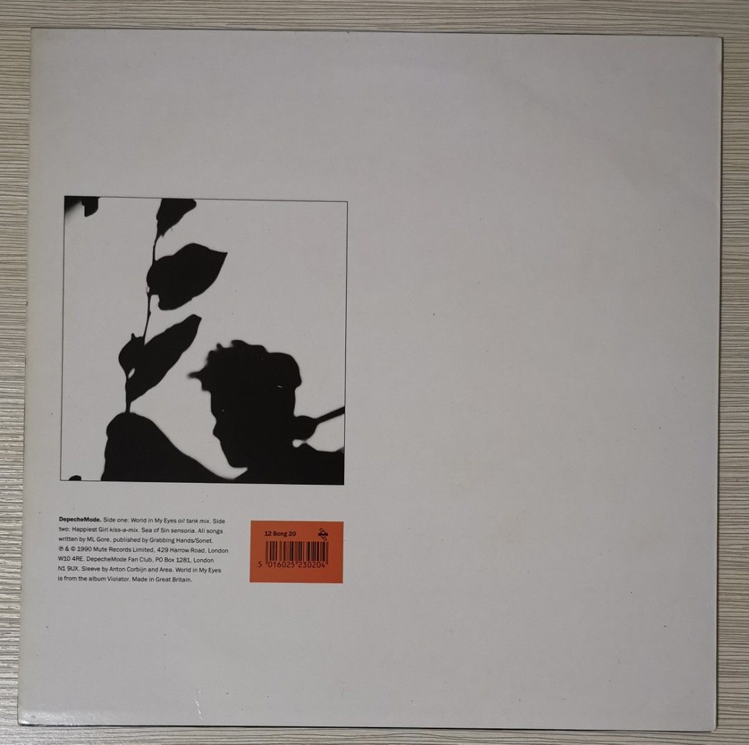 英盤 Mute Original VIOLATOR Depeche Mode-