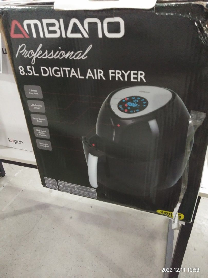 Digital air fryer 8.5L ambiano 220V Mode of payment Cash Gcash Card BDO, Metrobank,BPI Pick up