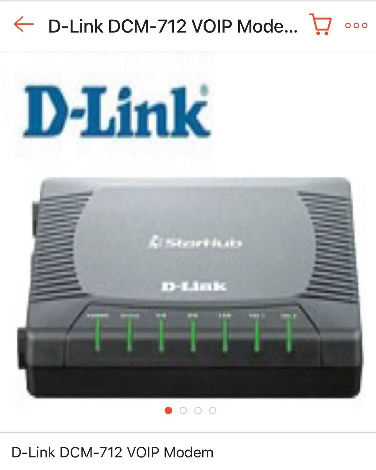D-link StarHub DCM 712 VOIP Modem, Computers & Tech, Parts ...