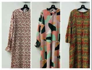 DRESS•3 SETS•MAXI DRESS•JUBAH•KAFTAN JUBAH•MULTICOLOUR•BEST FIT M-XL