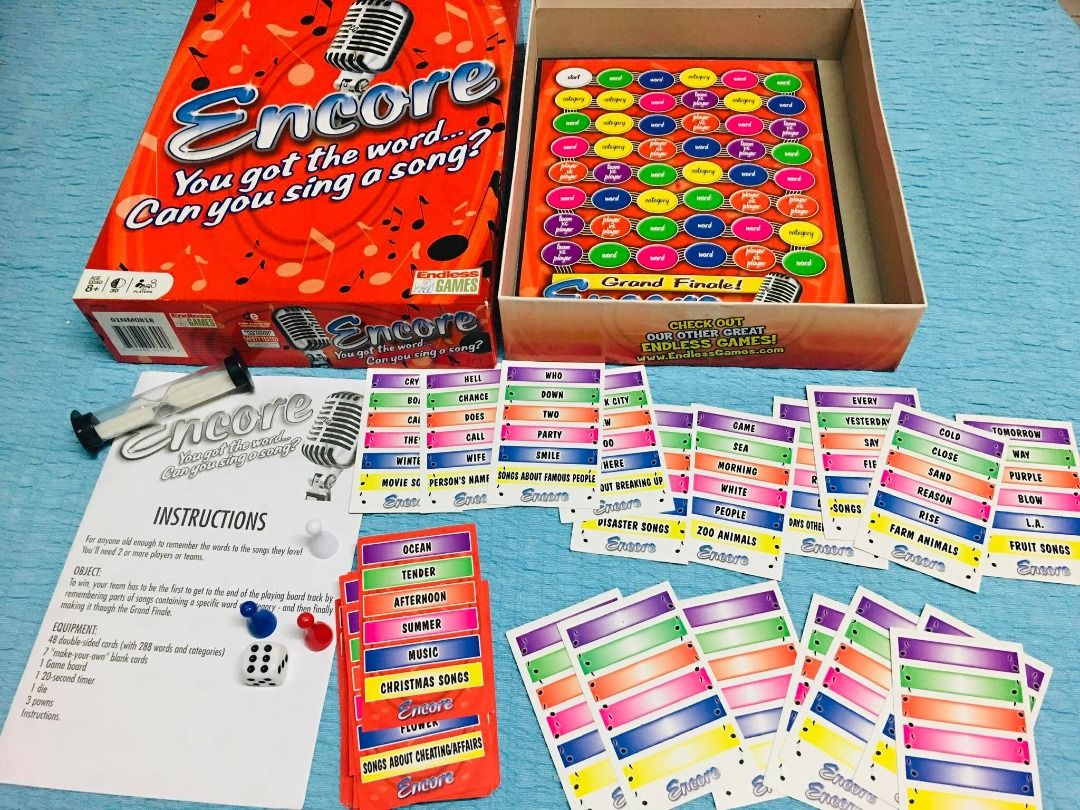 Encore Board Game (Endless Games), Hobbies & Toys, Toys & Games on ...