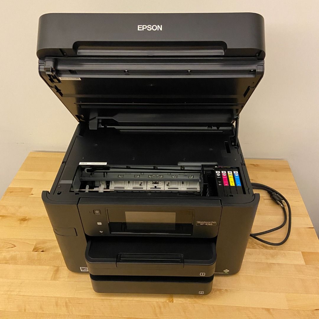 23 EPSON WorkForce Pro WF4740 AllinOne Printer, 電腦及科技產品, 印表機及影印機在旋轉拍賣
