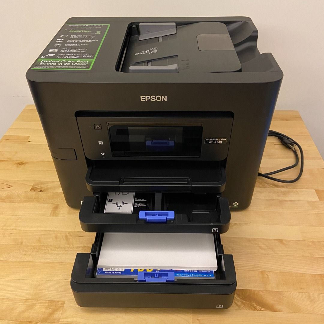 23 EPSON WorkForce Pro WF4740 AllinOne Printer, 電腦及科技產品, 印表機及影印機在旋轉拍賣