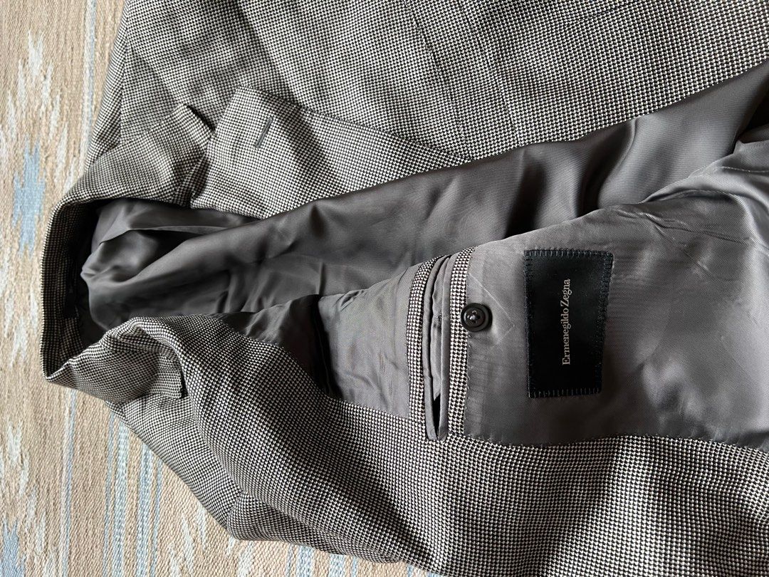 Ermenegildo Zegna Size 54L 44L Cashmere Silk Wool Sport Coat