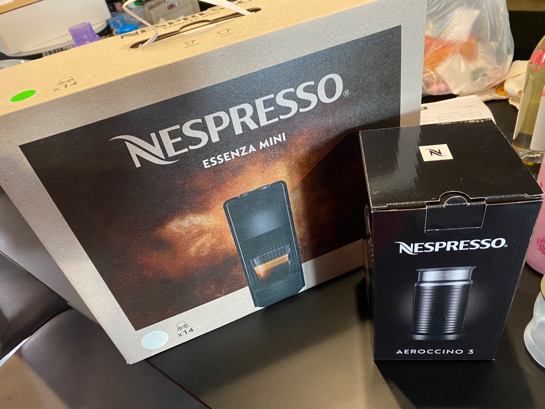 Essenza Mini C30 SG Pure White Nespresso + Aeroccino3 Milk Frother, TV