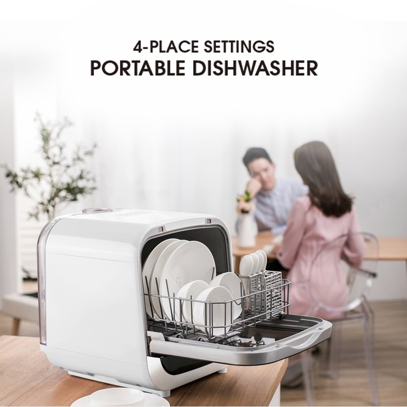 EuropAce Portable Dishwasher EDW 3050U 70'C High Heat Sterilisation, TV