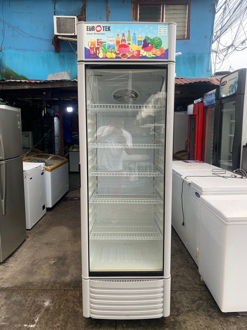 EUROTEK Chiller Glass Showcase 14cft. 2nd Hand, TV & Home Appliances