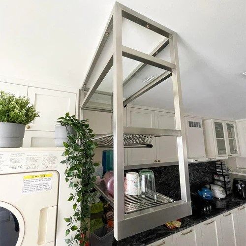 Excel Nazzaro Ceiling Mounted Dish Rack, Furniture & Home Living