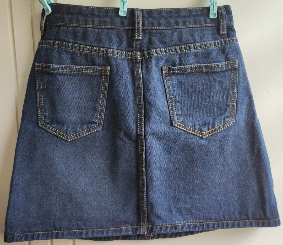 Short Femme Falmer Heritage Taille 12 – Viscose Bleu à Motif Géométrique, Coupe Taille Haute, Parfait état