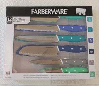 Farberware 12 Piece Soft-Grip Triple Riveted Cutlery Set