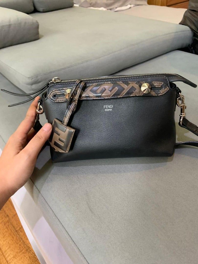 Fast Sale VGC Fendi Mini BTW Black FF Logo Handle 2019 With dustbag Nett Exclude ongkir Barang Mewah Tas Dompet di Carousell