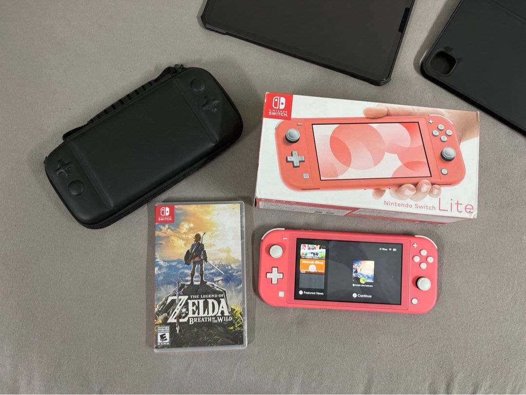 Nintendo Switch Lite Zelda BOTW Video Gaming Video Game