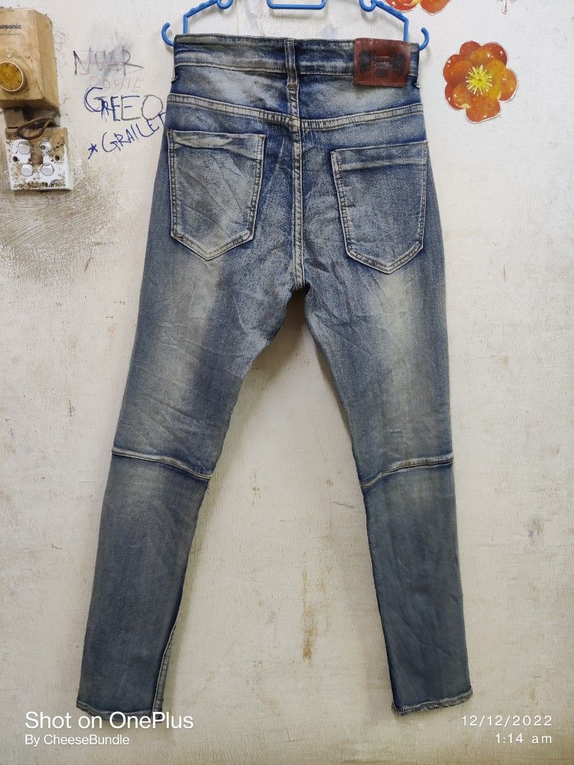 FUSAI BIKERS JEANS SKINNY FIT Men s Fashion Bottoms Jeans on