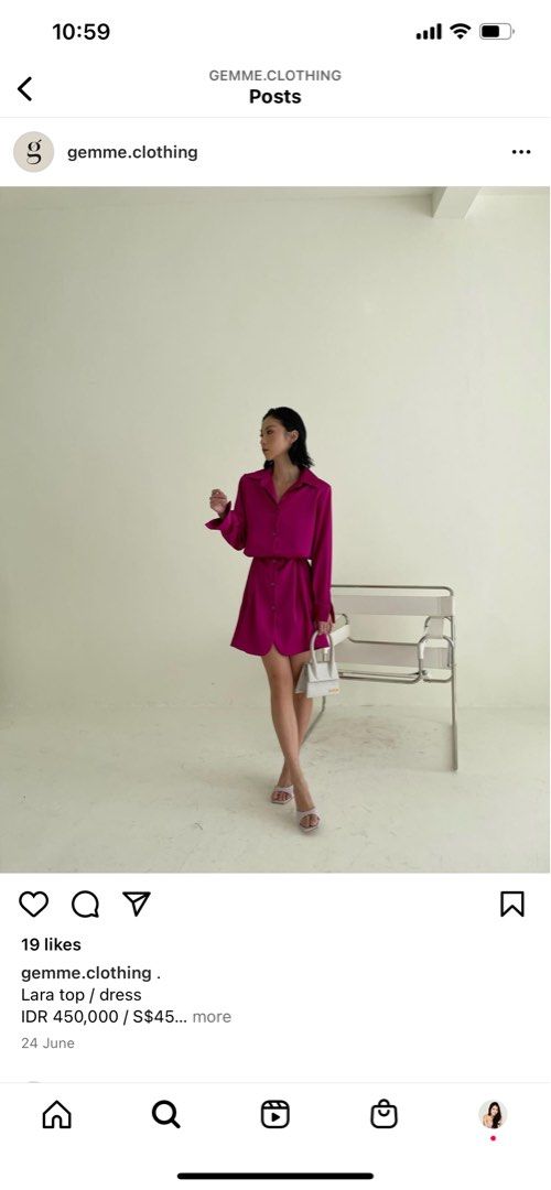 Fuchsia new arrivals silk dress