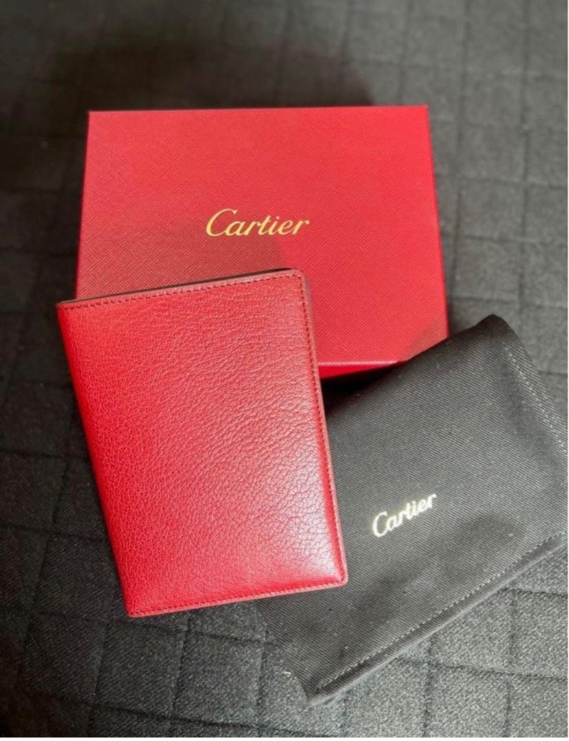 Genuine Cartier Red Passport Holder, Luxury, Accessories on Carousell