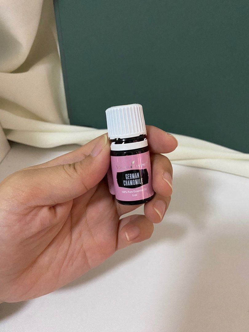 GERMAN CHAMOMILE YOUNG LIVING ESSENTIAL OIL (Category: Home Fragrance) located in Bacoor. Submitted by abbybartolome (Listing ID 1202464200, Image 2). Description: Almost 95-97% full. Minimal usage. 5mL Last price posted. Original price on-site: 2890 pesos.