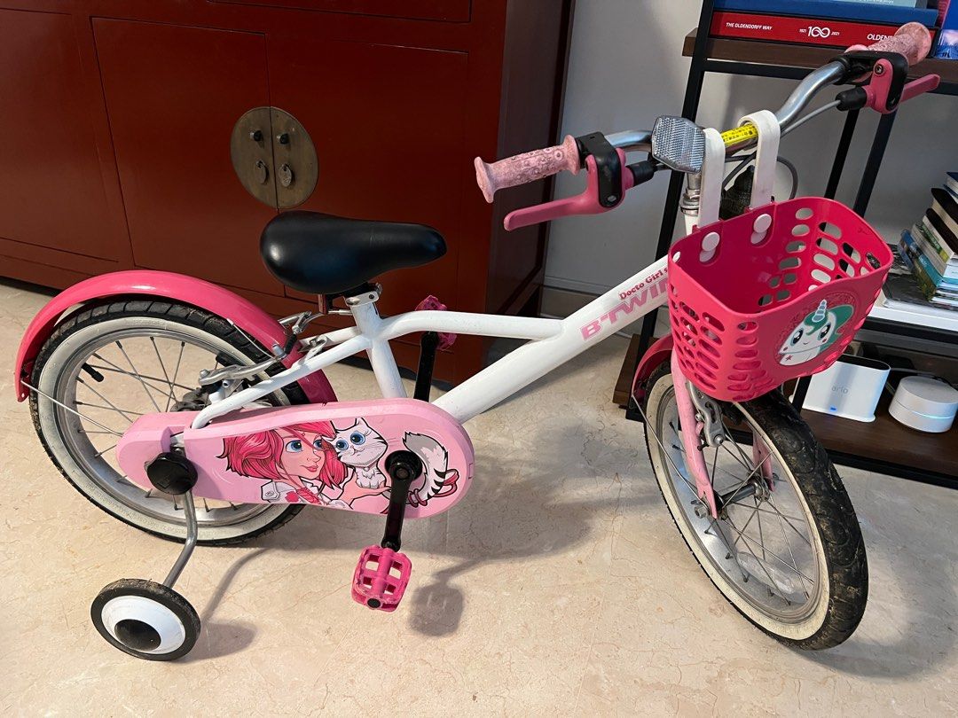 Girls Kids Bike Btwin 16 inch Doctor Girl 500 4 6 years Pink