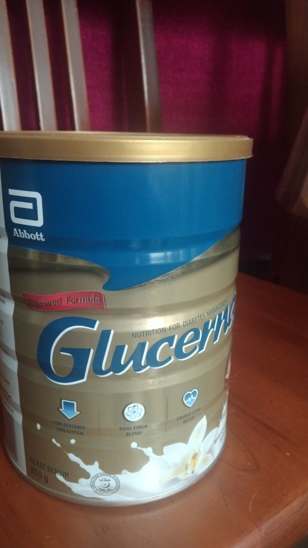 Glucerna vanilla flavor milk powder 850gm x 3 units, Health & Nutrition, Health Supplements