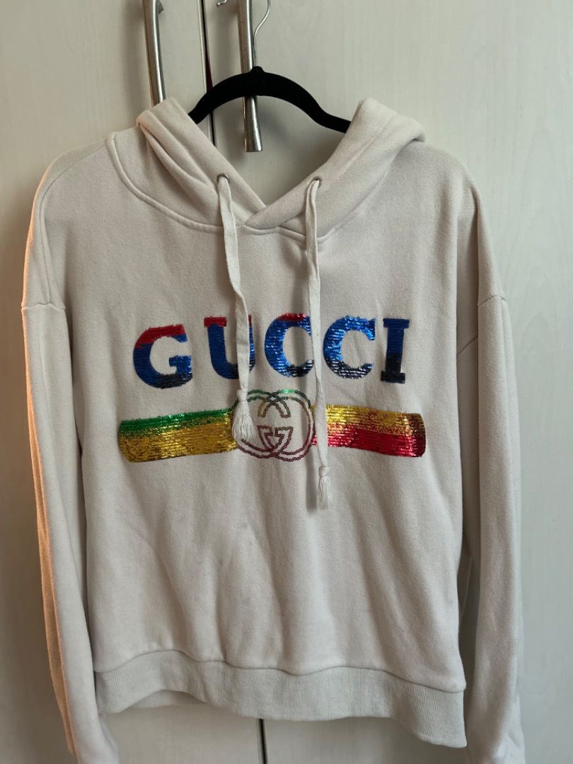 Gucci sequin hoodie hot sale