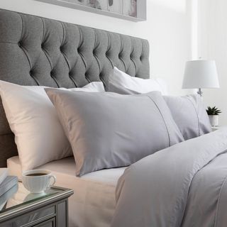 Hampton and Astley Egyptian Cotton Sateen Luxury Bed Sheet| Queen
