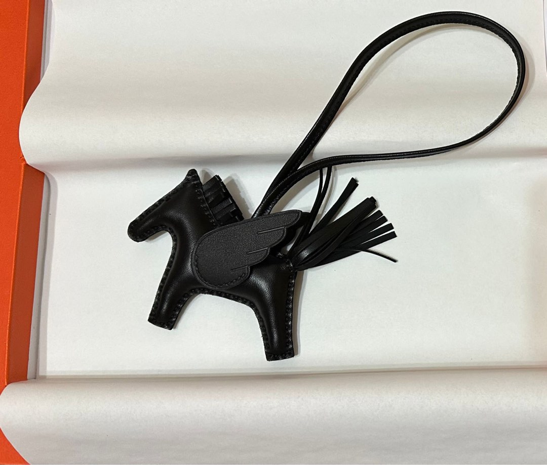 Hermès Rodeo Pegasus Lamb Sésame / Craie / Black