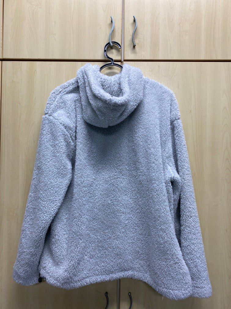 H M Hoodie Grey fur Men s Fashion Coats Jackets and Outerwear