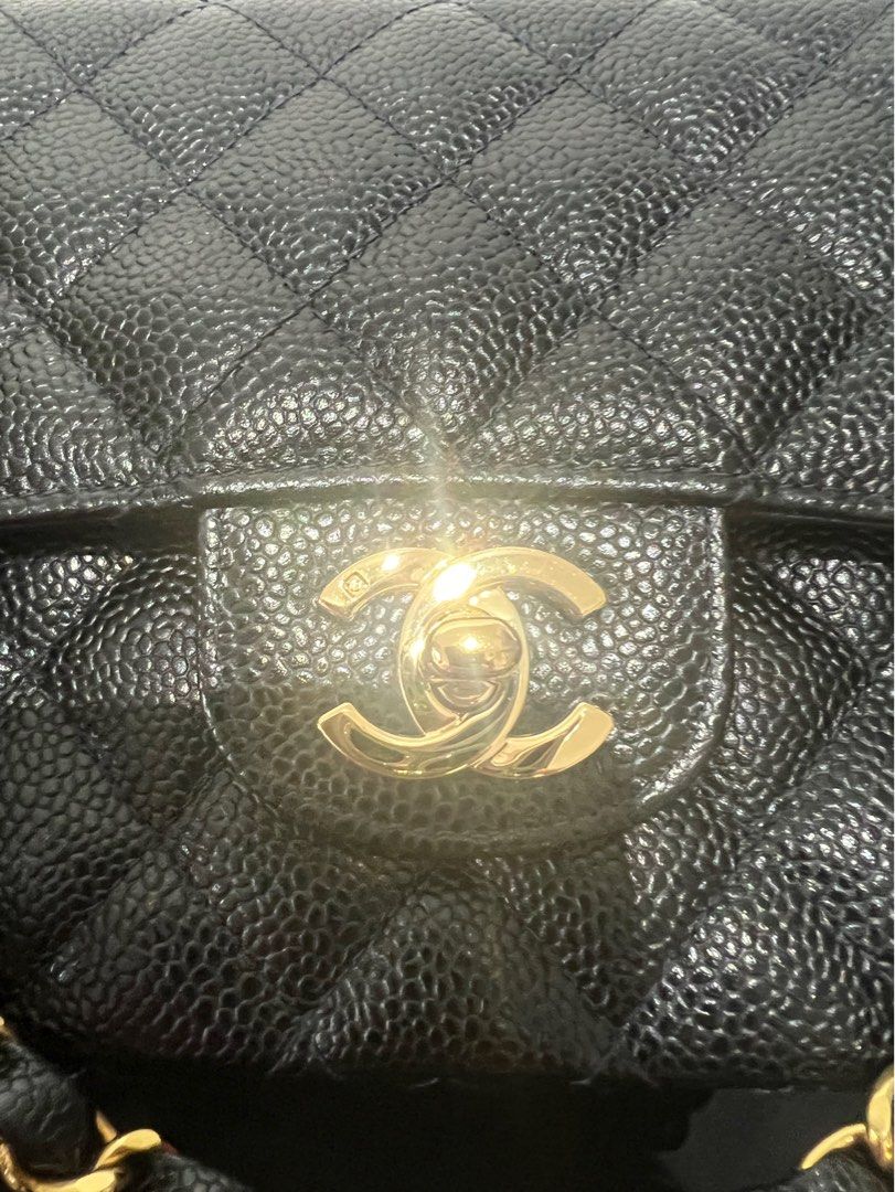 Holy Grail” Full Set Authentic Chanel Black Caviar 24K Yellow Gold Vintage  Classic 25cm Medium Double Flap Bag - Black Interior Leather - Excellent  Pristine Flawless Condition, Luxury, Bags & Wallets on Carousell