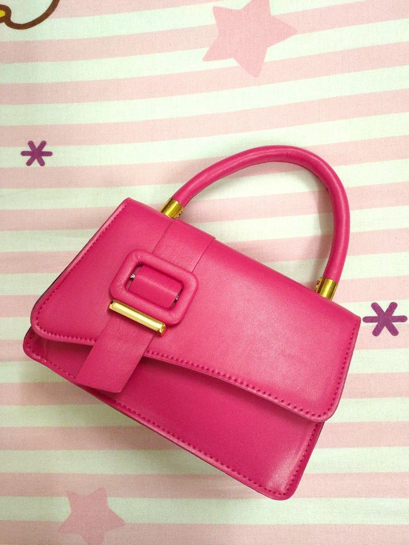 Hot pink Handbag, Women's Fashion, Bags & Wallets, Shoulder Bags on