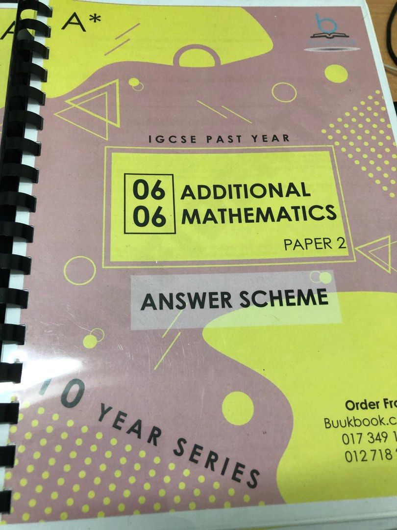 Igcse add maths past paper hobbies toys books magazines