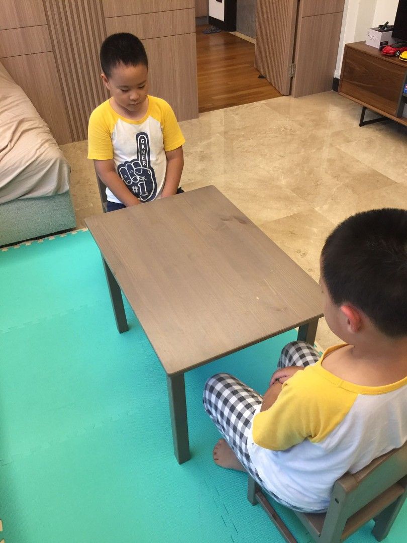 IKEA baby table and chair, Babies & Kids, Baby Nursery & Kids Furniture