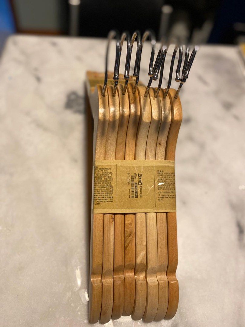 IKEA Bumerang Wood Hangers 2 Sets, Furniture & Home Living, Home