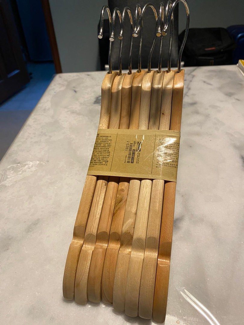 IKEA Bumerang Wood Hangers 2 Sets, Furniture & Home Living, Home